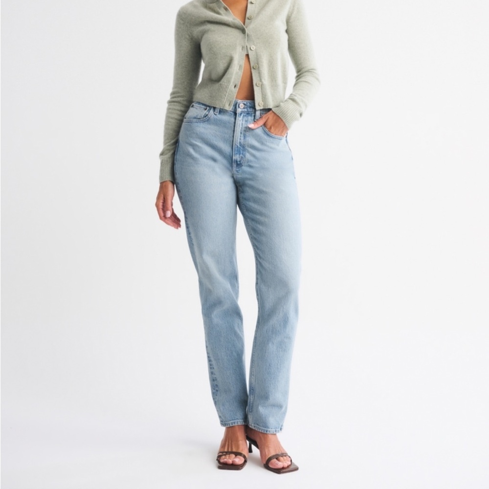 Abercrombie & Fitch Light Blue Straight Leg Jeans